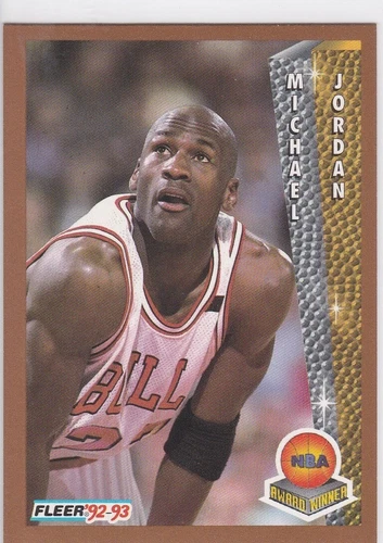 MICHAEL JORDAN Fleer AWARD WINNER Basketball Card 1992/93 Chicago Bulls NBA MVP