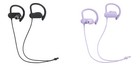 ONN Wireless Sports In-Ear Hook IPX5 Water-Resistant Headphones (Black / Lilac)