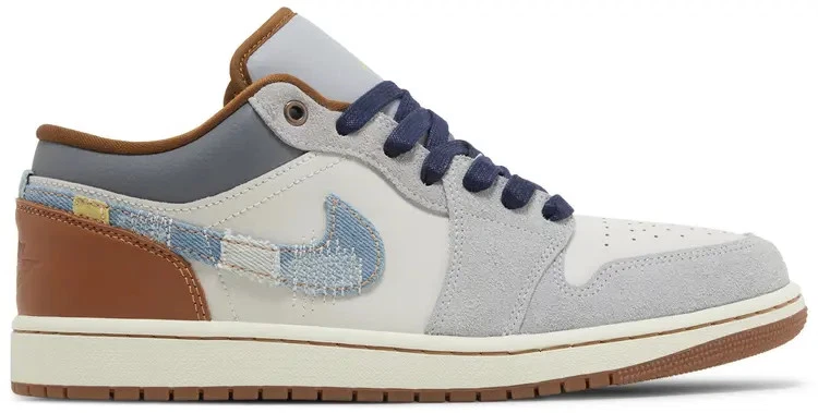 Jordan 1 SE Low Repaired Denim Swoosh for Sale - Authenticity