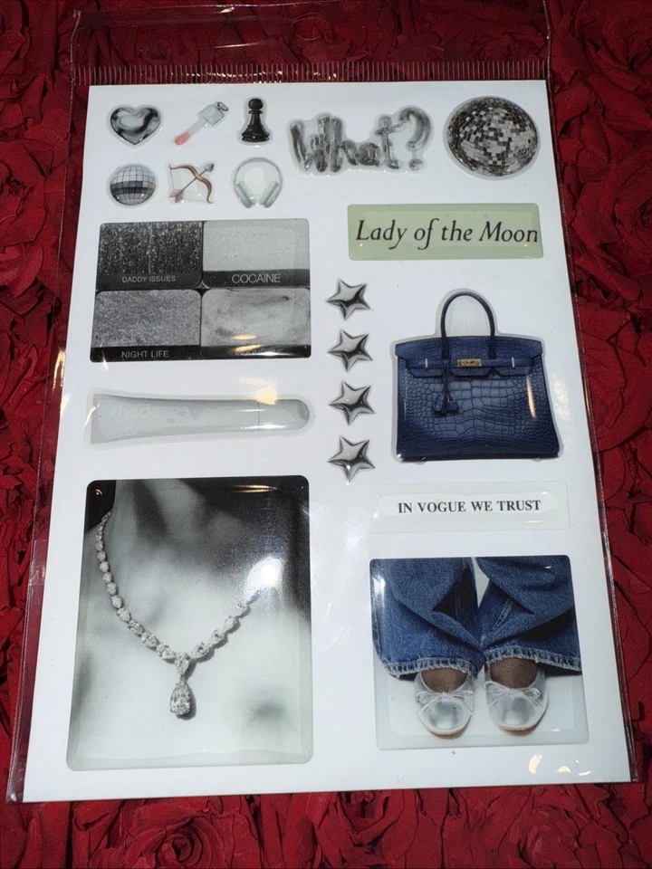 3D stickers for phone cases, trendy epoxy sticker set, Set of 16 Silver🩶 - Image 3 of 3