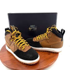 Nike Lunar Force 1 Duckboot Ale Brown Black Watershield Leather Mens 8.5