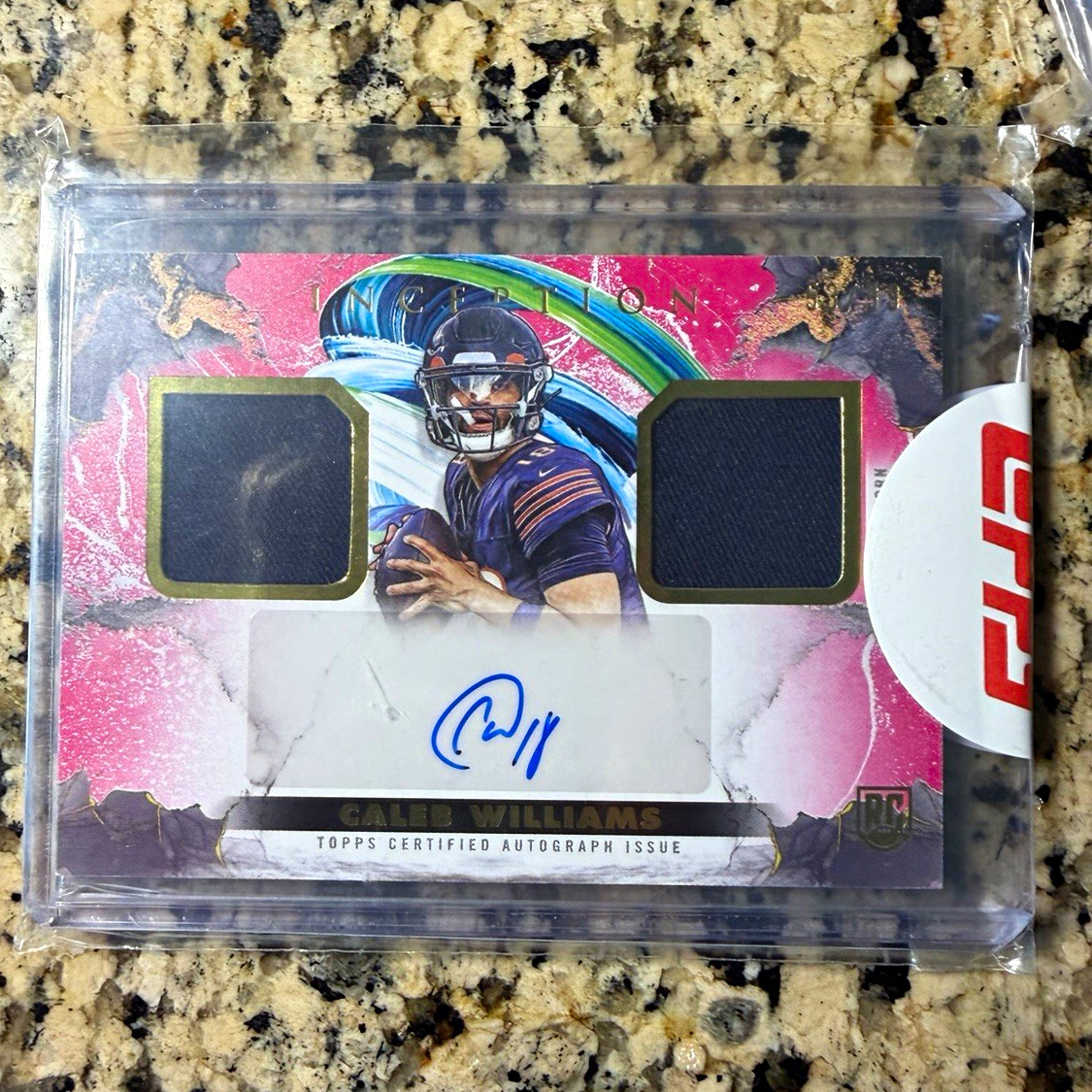 Caleb Williams Topps Inception Franchise Foundation Relic Autographs #FFRACW Magenta