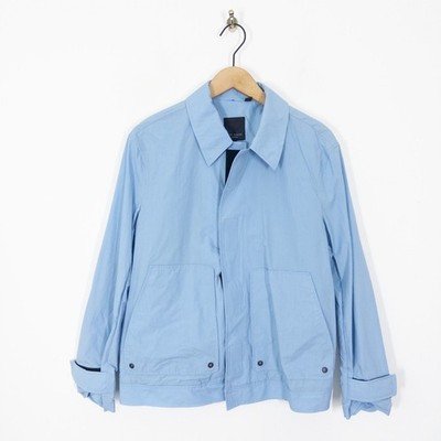 Ted Baker Shell Over Shirt Jacket Size 3 Medium Light Blue Chore Utility