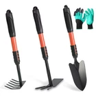 Garden Tool Set, 4 Pack Gardening Tools, Stainless Steel Heavy Duty Hand Cult...