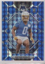 2023 Panini Mosaic Rookies Blue Mosaic Prizm 29/99 Daiyan Henley #304 rf2