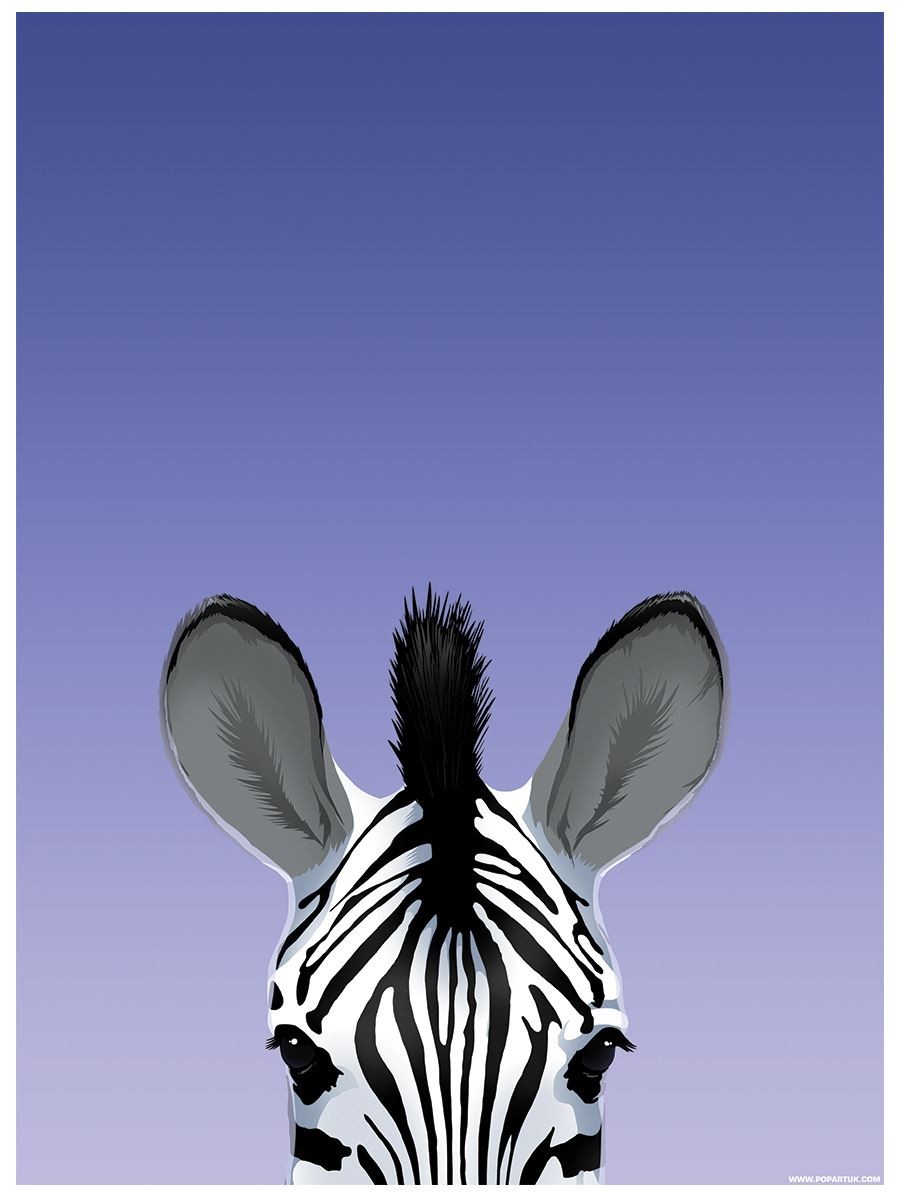 Laminated Inquisitive Creatures Zebra Mini Poster