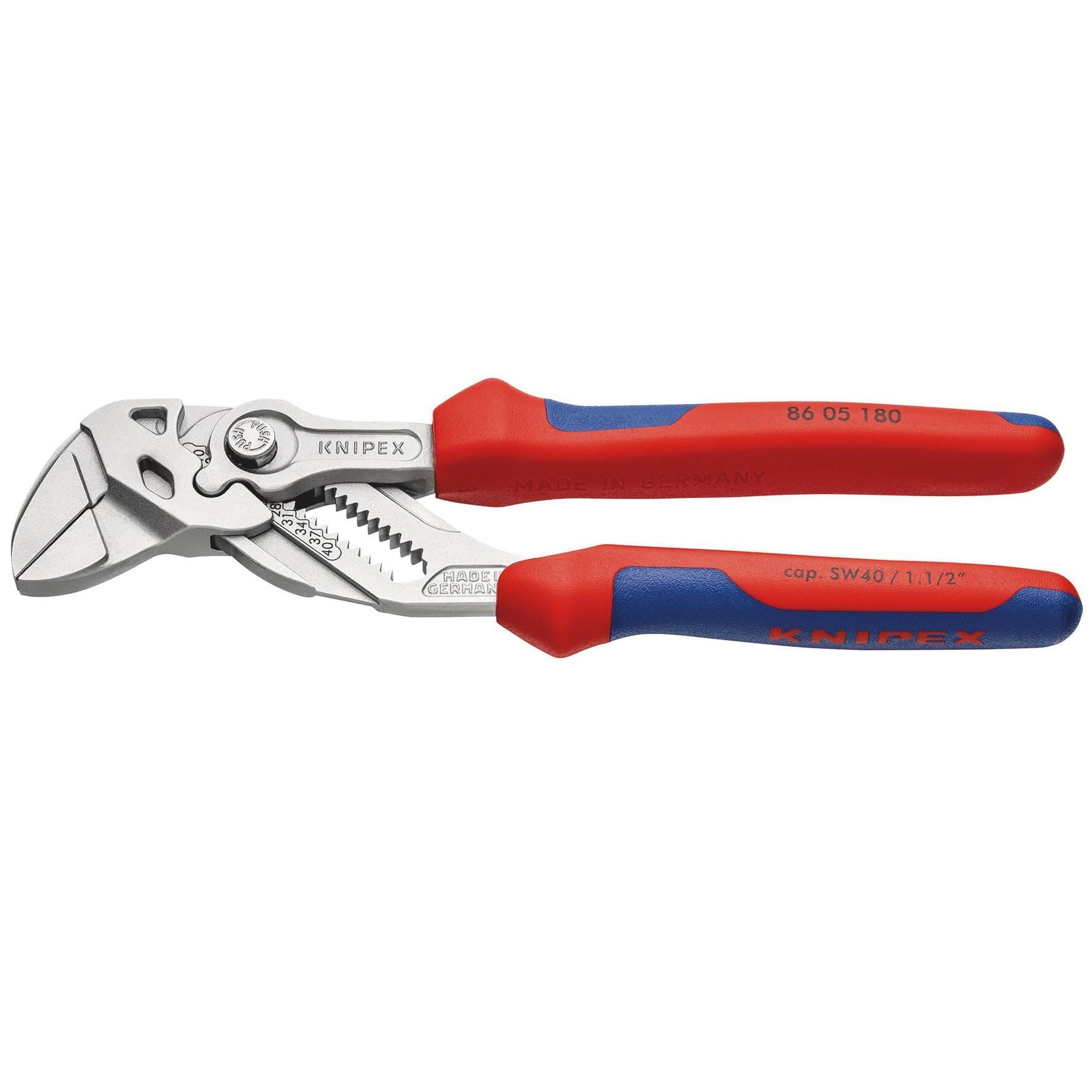 KNIPEX 86 05 180 SB Pliers Wrench, 180mm