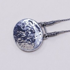 16 2  Silpada Women's: Silpada Sterling Silver Hammered Disc NE Necklaces