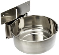 Nobby Edelstahlnapf Mit Befestigungsplatte 15 Cm 1 Ltr Robust Und Langlebig