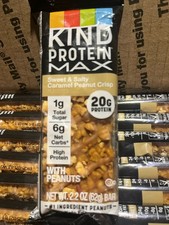 80 KIND 20g PROTEIN MAX Sweet And Salty Caramel Peanut Crisp Read Description