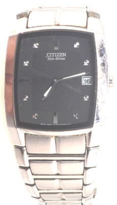 Citizen Eco drive E111-S049385 Mens watch, New Battery, Newly Serviced Clean