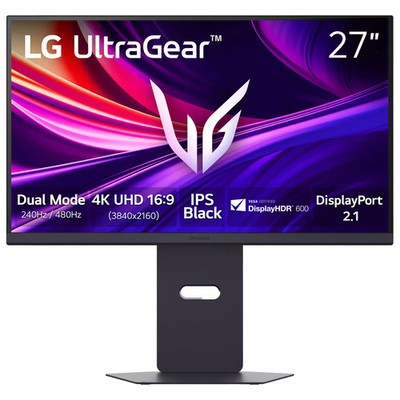 LG - UltraGear 27'' IPS Dual Mode (4K UHD 240Hz or FHD 480Hz) 1ms G-Sync Gamin...