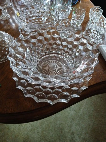 American Fostoria 12in Bowl With platter