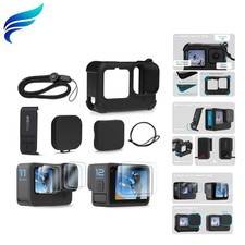 Silicone Sleeve Case for Go Pro Hero12 /Hero11 /Hero 10 /Hero 9 Black, Batter...