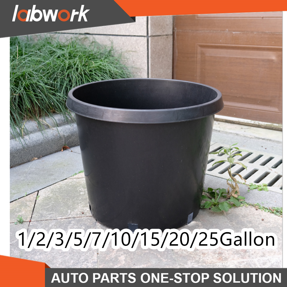 Labwork 1/2/3/5/7/10/15/20/25Gallon Plastic Nursery Pots Garden Plant  Flower Pot | eBay