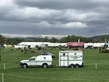 Photo 12x8 Horse ambulance at Chatsworth Horse Trials Dunsa  c2017