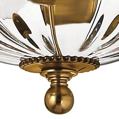 Hinkley Cambridge 16 1/4" Traditional Glass and Brass Ceiling Light - Picture 6 of 6