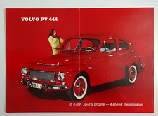1958 Volvo Pv 444 Sports Engine 1-page Sales Sheet Brochure G-164
