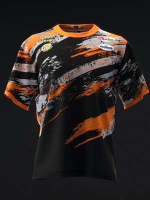 Custom Name Men's Perry Crowell 2024 - MX25 Black Orange Bowling Jersey USA Size