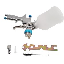 Hvlp Spray Gun Gravity Feed 1.3mm Nozzle For Paint Furniture Auto Projects 600ml
