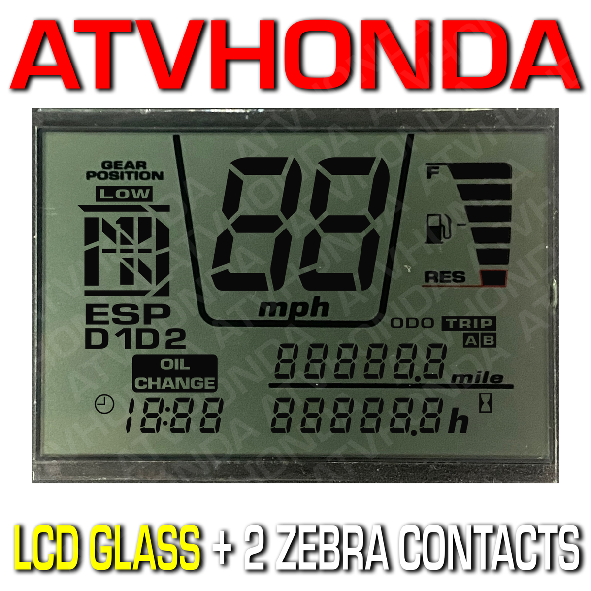 2005-2008 Honda Foreman TRX500 FE FM Speedometer Display 37200-HP0