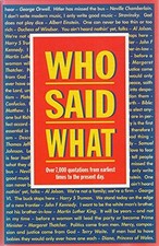 Who Said What? by John Daintith (Editor et al) Hardback Book The Fast Free