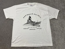 Vintage US Navy USS Richmond K Turner CG-20 Shirt Mens XL Decommissioning 1995
