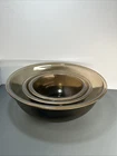 Pyrex Amber Brown Glass Nesting Mixing Bowls #322, #323, #328 Set of 3 Vintage
