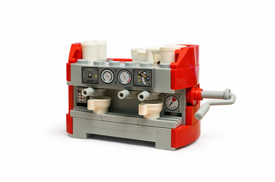 Lego Kaffeemaschine - Original Nagelneue Teile - Anleitung enthalten 75 Teile
