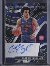 2021-22 Panini Spectra Cade Cunningham Aspiring Rookie Auto /99 Pistons