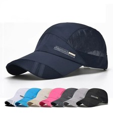 Summer Quick-Dry Visor Cap  Breathable Mesh Sports Hat Outdoor Baseball Sun Cap..