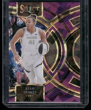2024 Select WNBA #179 Kiah Stokes Prizms Purple Ice #/149