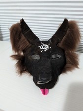 Black/ Brown Dog Mask