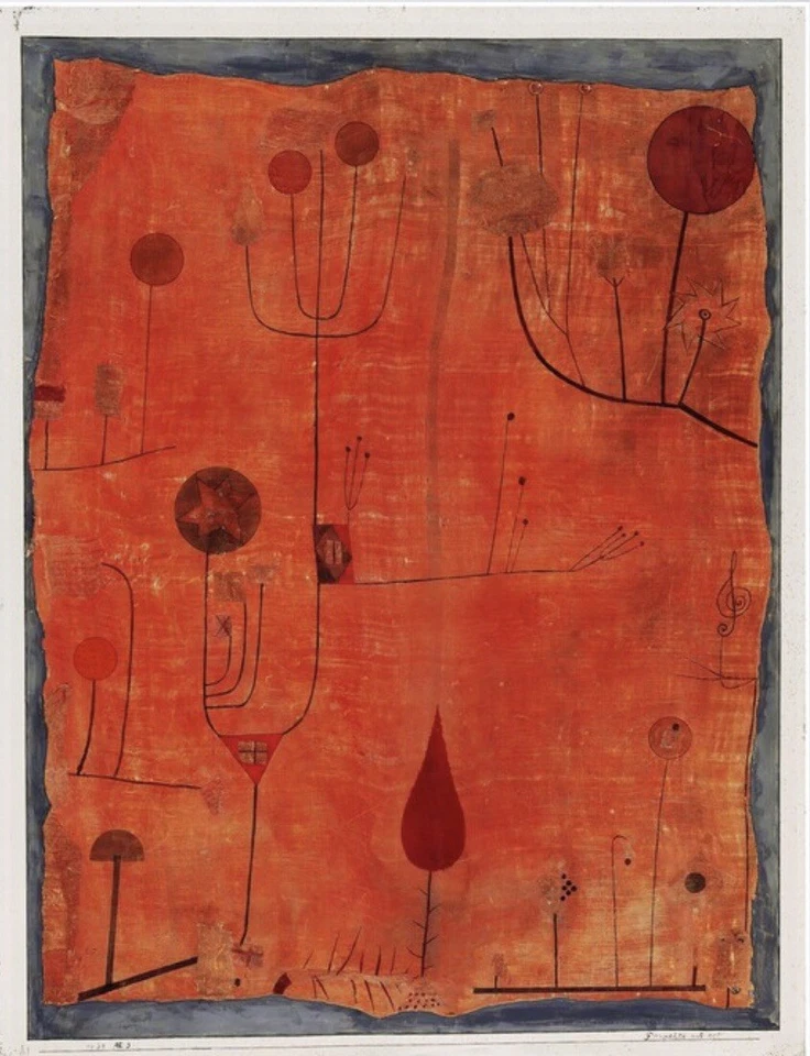 Paul Klee Fruits on Red Medium Poster 42 x 55 cm  - Image 2 of 2