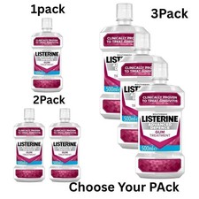 Image of Listerine Advanced Defence Gum Disease Treatment Mouthwash 500ML Dental Care UK