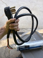 4 Prong 4 Ft. Universal Electric Dryer Power Cord - 30 Amp
