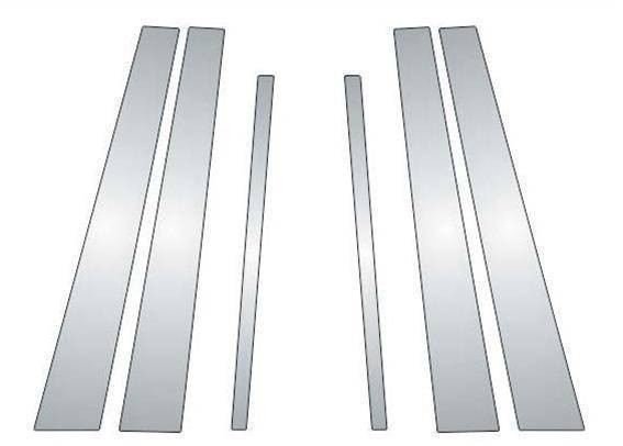 Black Horse Pillar Post Trims Chrome fit 2006-2006 Lincoln Zephyr