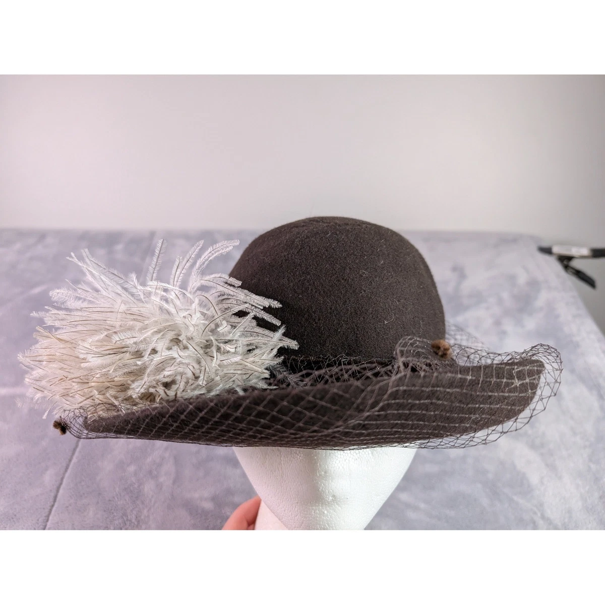 Cloche Brown 1950s Vintage Hats for Women for sale | eBay display picture 1