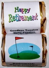 60 RETIREMENT PARTY FAVORS CANDY WRAPPERS - PERSONALIZE