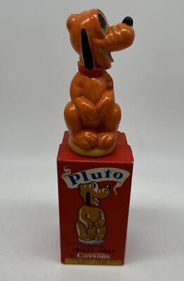 VINTAGE 1950'S WALT DISNEY PLUTO TOILET SOAP CUSSONS GREAT BRITAIN ORIGINAL BOX