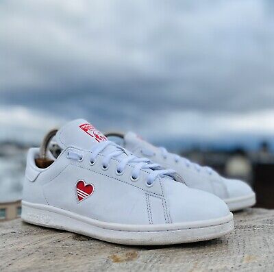 Adidas Originals Stan Smith G27893 Red Heart White Women Sneaker Shoes Size  9.5 | eBay