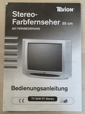 Bedienungsanleitung Stereo Farbfernseher TV 5540 VT Stereo Tevion 55 cm 