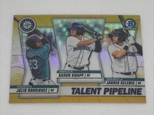2020 Bowman Chrome Baseball Talent Pipeline Gold 23/50 Julio Rodriguez Kelenic