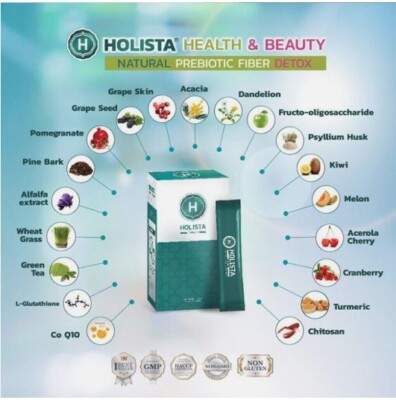 2X HOLISTA Fiber Probiotics Digestive Wellness Natural Formula.