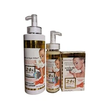 O'carly Nutri Glow 24k Glutha Kojic Serum, Lotion, Soap With Carrot Extract