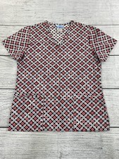 SB Scrubs Top Women Size Small Light Medical Uniform Top /w Multiple Pockets