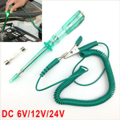 Car Truck Circuit Fuse Voltage Tester Test Light Probe Pen Pencil DC 6V//12V//24V