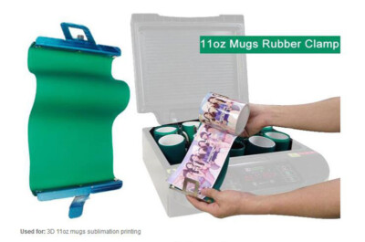 3D Mug Transfer Sublimation Silicone Wrap Mold 11OZ Cup Clamp Heat Press 2PCs