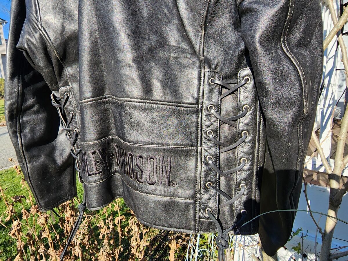 HARLEY DAVIDSON LEATHER JACKET OLD SKOOL VINTAGE DISTRESSED HARLEY DAVIDSON LEATHER JACKET OLD SKOOL VINTAGE DISTRESSED