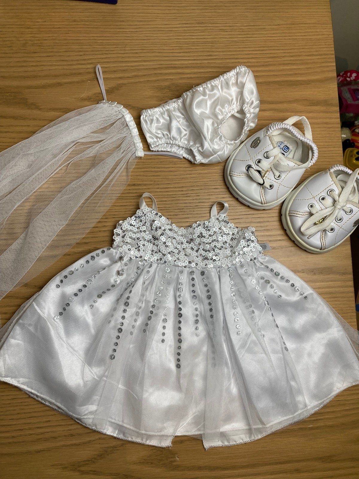 Build a Bear Wedding Dress and Accessories